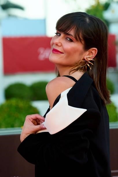 Elena Sanchez attends 'Live is Life' premiere during the 24th Malaga Film Festival at the Miramar Theater on June 06, 2021 in Malaga, Spain.