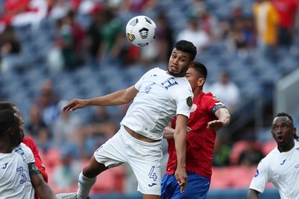 Marcelo Pereira of Honduras controls the ball during the CONCACAF Nations League Championship third place match between Honduras and Costa Rica at...