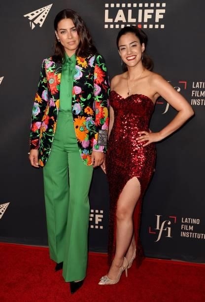 Lorenza Izzo and Lissette Feliciano attend the closing night premiere of "Women Is Losers" during the 2021 Los Angeles International Latino Film...