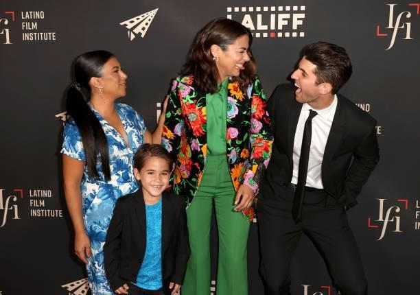 Chrissie Fit, Lincoln Bonilla, Lorenza Izzo, and Bryan Craig attend the closing night premiere of "Women Is Losers" during the 2021 Los Angeles...