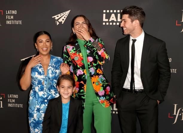 Chrissie Fit, Lincoln Bonilla, Lorenza Izzo, and Bryan Craig attend the closing night premiere of "Women Is Losers" during the 2021 Los Angeles...