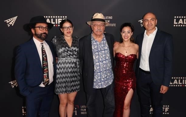 Luis David Ortiz, Diana Cadavid, Edward James Olmos, Lissette Feliciano, and Rafael Agustin attend the closing night premiere of "Women Is Losers"...