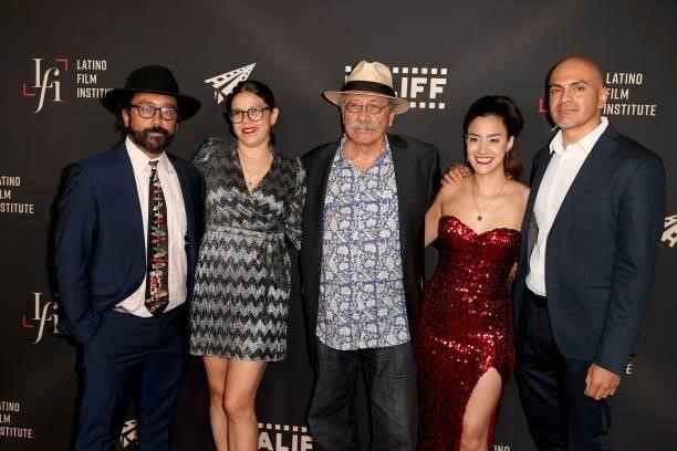 Luis David Ortiz, Diana Cadavid, Edward James Olmos, Lissette Feliciano, and Rafael Agustin attend the closing night premiere of "Women Is Losers"...