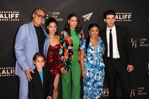 Steven Bauer, Lincoln Bonilla, Lissette Feliciano, Lorenza Izzo, Chrissie Fit and Bryan Craig attend the closing night premiere of "Women Is Losers"...