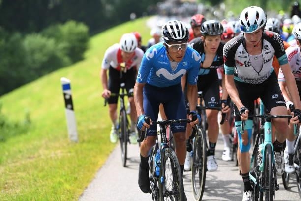 Juan Diego Alba Bolivar of Colombia and Movistar Team during the 84th Tour de Suisse 2021, Stage 2 a 178km stage from Neuhausen am Rheinfall to...