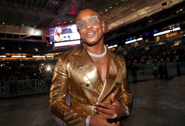 Avery Wilson attends the exhibition boxing match between Floyd Mayweather and Logan Paul at Hard Rock Stadium on June 06, 2021 in Miami Gardens,...