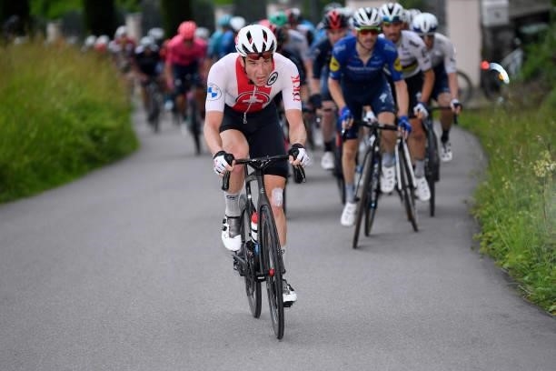 Claudio Imhof of Switzerland and Team Switzerland in breakaway during the 84th Tour de Suisse 2021, Stage 2 a 178km stage from Neuhausen am Rheinfall...
