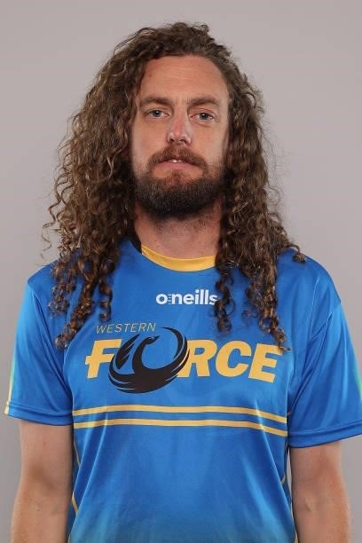 Callum Payne poses during the Western Force Super W headshots session at ForceHQ on June 07, 2021 in Perth, Australia.