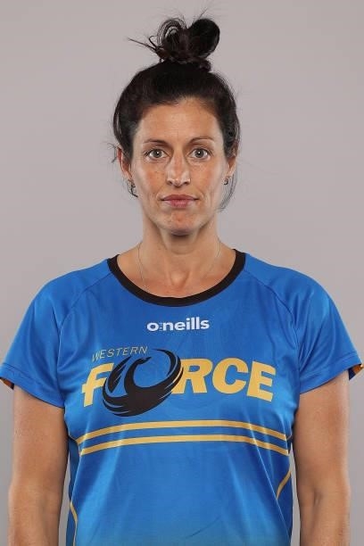 Natasha Anderson poses during the Western Force Super W headshots session at ForceHQ on June 07, 2021 in Perth, Australia.