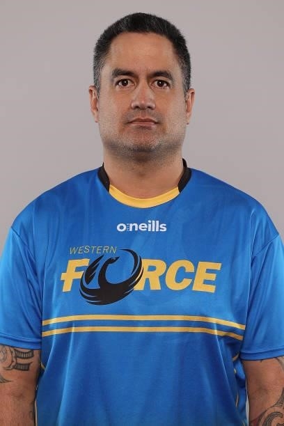 Wayne Walden poses during the Western Force Super W headshots session at ForceHQ on June 07, 2021 in Perth, Australia.