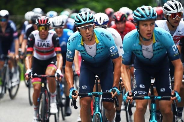 Omar Fraile Matarranz of Spain and Team Astana – Premier Tech during the 84th Tour de Suisse 2021, Stage 2 a 178km stage from Neuhausen am Rheinfall...