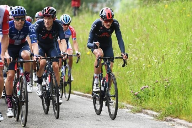 Rohan Dennis of Australia & Pavel Sivakov of Russia and Team INEOS Grenadiers during the 84th Tour de Suisse 2021, Stage 2 a 178km stage from...
