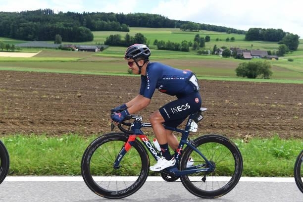 Richard Carapaz of Ecuador and Team INEOS Grenadiers during the 84th Tour de Suisse 2021, Stage 2 a 178km stage from Neuhausen am Rheinfall to Lachen...