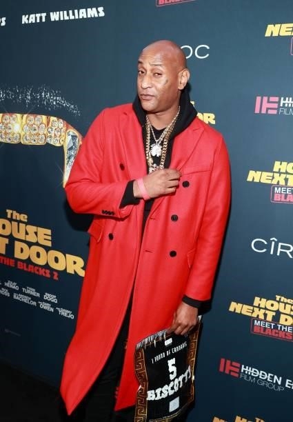 5ive Mics attends the premiere of "The House Next Door: Meet The Blacks 2