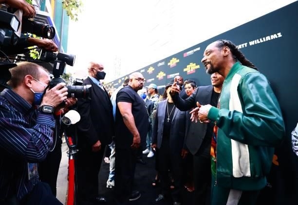 Snoop Dogg attends the premiere of "The House Next Door: Meet The Blacks 2