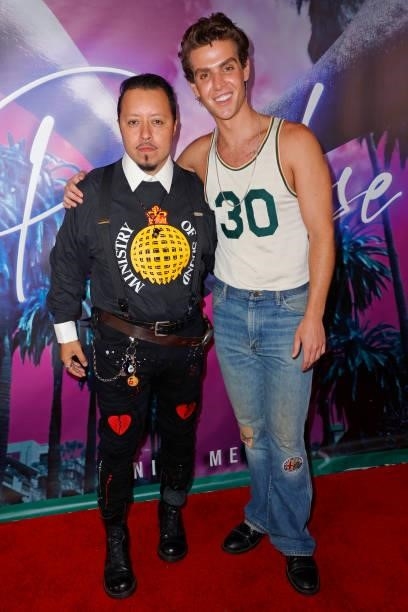 Carlos Ramirez and Nick Metos attend the release party for the new song "Paradise