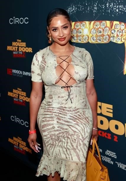 Tori Brixx attends the premiere of "The House Next Door: Meet The Blacks 2