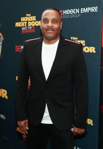 Drew Carter attends the premiere of "The House Next Door: Meet The Blacks 2