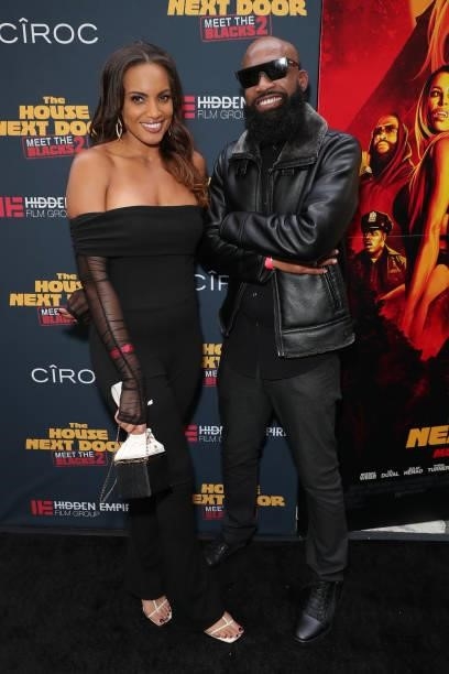 Ciera Foster and Nick Foster attend "The House Next Door: Meet The Blacks 2