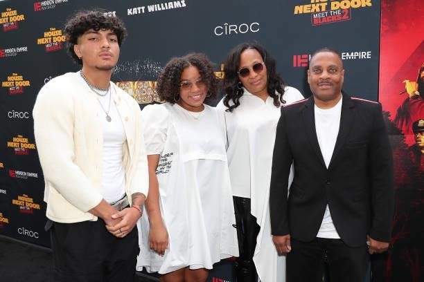Drew Carter and family attend "The House Next Door: Meet The Blacks 2