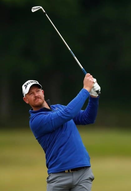 Jacques Kruyswijk of South Africa plays a practice round ahead of the Scandinavian Mixed Hosted by Henrik and Annika at Vallda Golf & Country Club on...