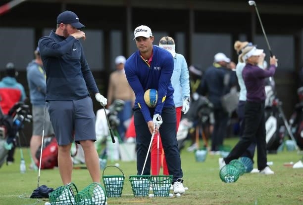 Haydn Porteous of South Africa practices ahead of the Scandinavian Mixed Hosted by Henrik and Annika at Vallda Golf & Country Club on June 08, 2021...