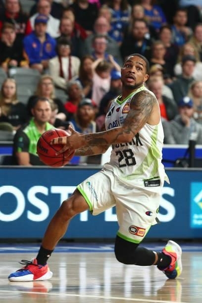 Keifer Sykes of the Phoenix in action during the round 21 NBL match between the Brisbane Bullets and the South East Melbourne Phoenix at Nissan...
