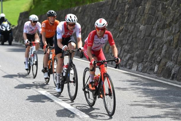 Rémy Rochas of France and Team Cofidis leads the Breakaway during the 84th Tour de Suisse 2021, Stage 3 a 185km stage from Lachen to Pfaffnau 509m /...