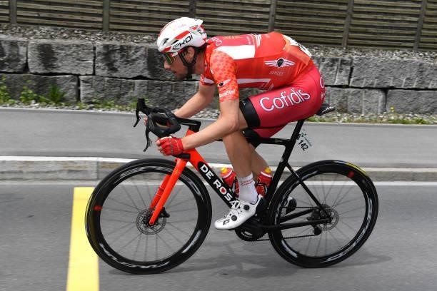 Tom Bohli of Switzerland and Team Cofidis Orange Mountain Jersey during the 84th Tour de Suisse 2021, Stage 3 a 185km stage from Lachen to Pfaffnau...
