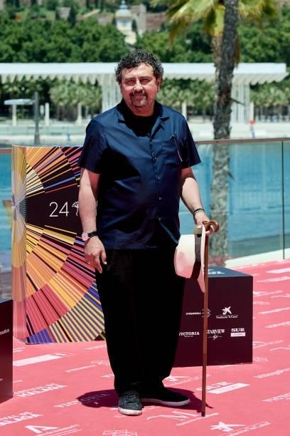 Actor Paco Tous attends 'Hombre Muerto no Sabe Vivir' photocall during the 24 Malaga Film Festival on June 08, 2021 in Malaga, Spain.