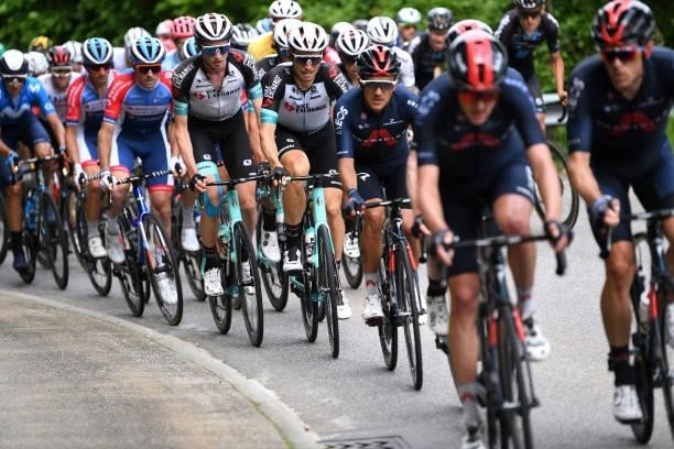 Lucas Hamilton of Australia & Johan Esteban Chaves Rubio of Colombia and Team Bikeexchange during the 84th Tour de Suisse 2021, Stage 3 a 185km stage...