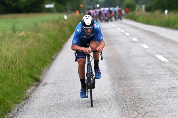 Ivan Garcia Cortina of Spain and Movistar Team during the 84th Tour de Suisse 2021, Stage 3 a 185km stage from Lachen to Pfaffnau 509m /...