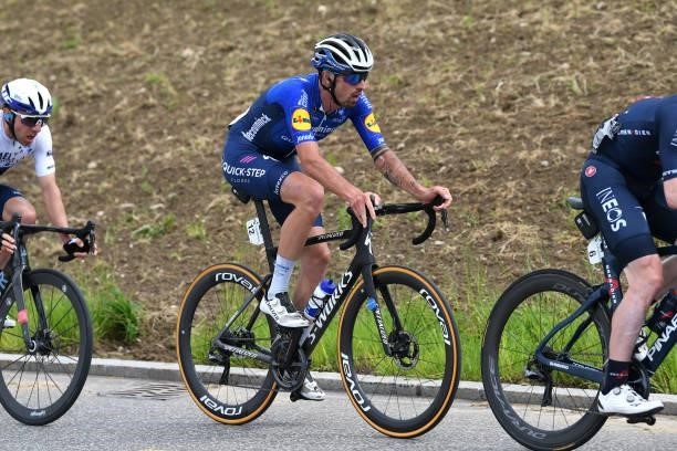Mattia Cattaneo of Italy and Team Deceuninck - Quick-Step during the 84th Tour de Suisse 2021, Stage 3 a 185km stage from Lachen to Pfaffnau 509m /...