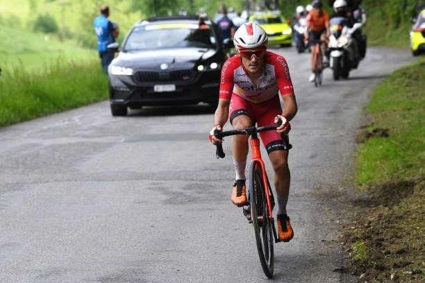 Rémy Rochas of France and Team Cofidis in the Breakaway during the 84th Tour de Suisse 2021, Stage 3 a 185km stage from Lachen to Pfaffnau 509m /...