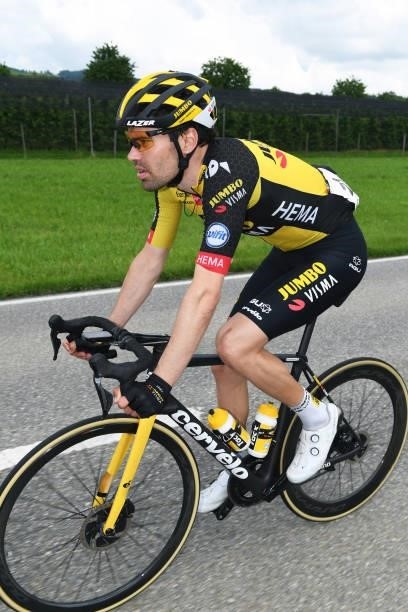 Tom Dumoulin of Netherlands and Team Jumbo - Visma during the 84th Tour de Suisse 2021, Stage 3 a 185km stage from Lachen to Pfaffnau 509m /...