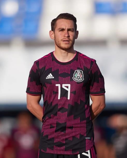 Jesus Ricardo Angulo of Mexico looks on prior to a International Friendly Match between Mexico and Saudi Arabia on June 08, 2021 in Marbella, Spain.