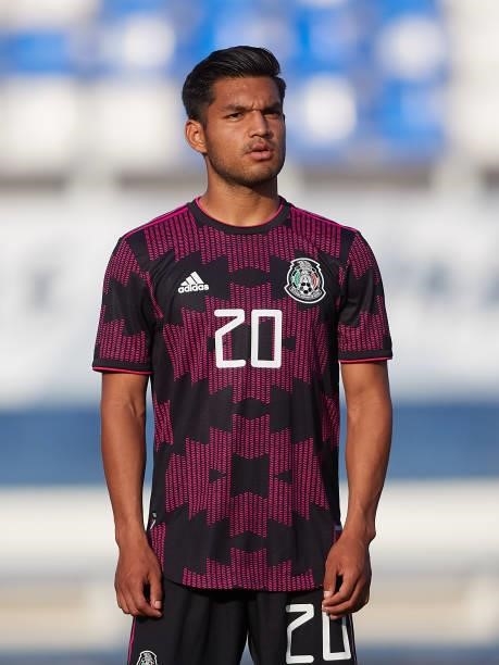 Eduardo Aguirre of Mexico looks on prior to a International Friendly Match between Mexico and Saudi Arabia on June 08, 2021 in Marbella, Spain.