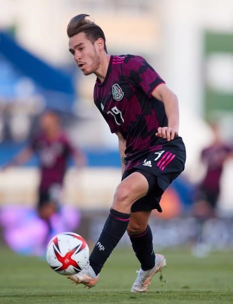 Jesus Ricardo Angulo of Mexico in action during a International Friendly Match between Mexico and Saudi Arabia on June 08, 2021 in Marbella, Spain.