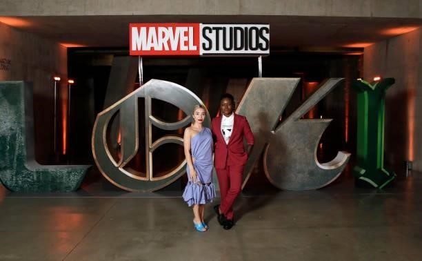 Ella Baig and Nicola Adams attend the Special Screening of Marvel Studios' series LOKI on June 08, 2021 in London, England. LOKI will stream...