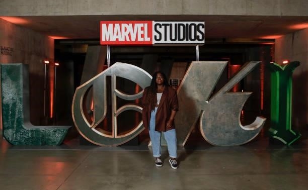 Stephanie Yeboah attends the Special Screening of Marvel Studios' series LOKI on June 08, 2021 in London, England. LOKI will stream exclusively on...