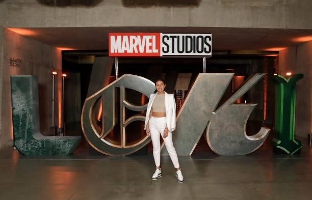 Montana Brown attends the Special Screening of Marvel Studios' series LOKI on June 08, 2021 in London, England. LOKI will stream exclusively on...