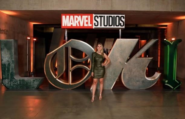 Larissa Eddie attends the Special Screening of Marvel Studios' series LOKI on June 08, 2021 in London, England. LOKI will stream exclusively on...