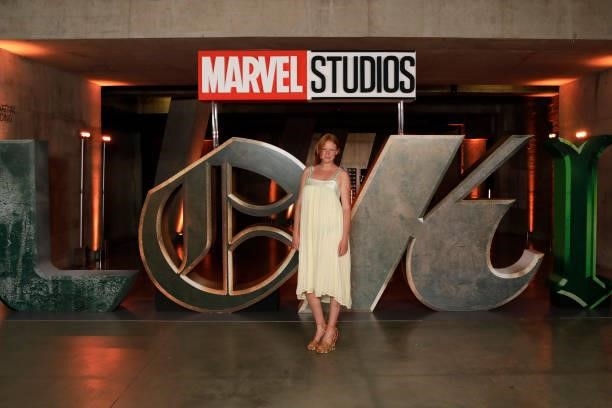 Olivia Inge attends the Special Screening of Marvel Studios' series LOKI on June 08, 2021 in London, England. LOKI will stream exclusively on Disney+...