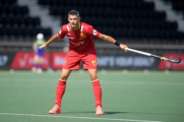Xavi Lleonart of Spain during the Euro Hockey Championships match between Spanje and Engeland at Wagener Stadion on June 8, 2021 in Amstelveen,...