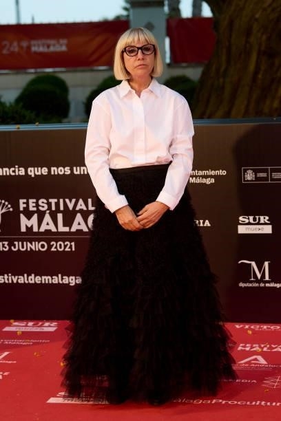 Julia Juaniz attends '15 Horas' premiere during the 24th Malaga Film Festival at the Miramar Hotel on June 08, 2021 in Malaga, Spain.