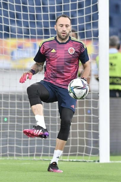 David Ospina of Colombia before a match between Colombia and Argentina as part of South American Qualifiers for Qatar 2022 at Estadio Metropolitano...