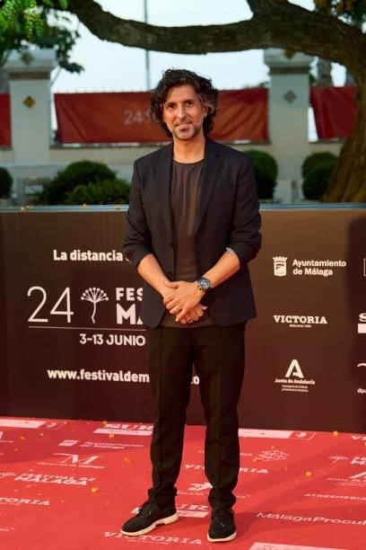 Singer Arcangel attends '15 Horas' premiere during the 24th Malaga Film Festival at the Miramar Hotel on June 08, 2021 in Malaga, Spain.