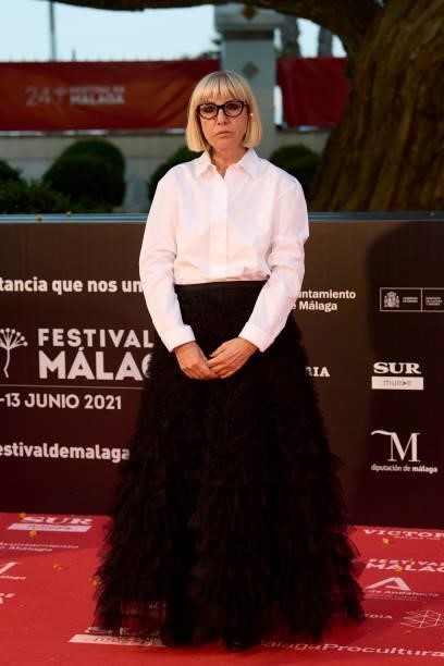 Julia Juaniz attends '15 Horas' premiere during the 24th Malaga Film Festival at the Miramar Hotel on June 08, 2021 in Malaga, Spain.