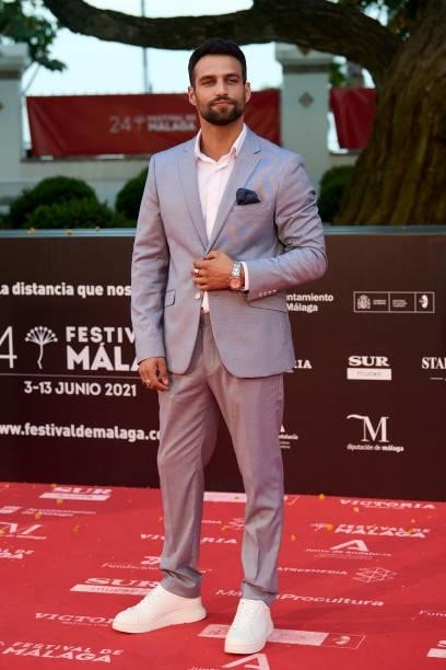 Jesus Castro attends '15 Horas' premiere during the 24th Malaga Film Festival at the Miramar Hotel on June 08, 2021 in Malaga, Spain.