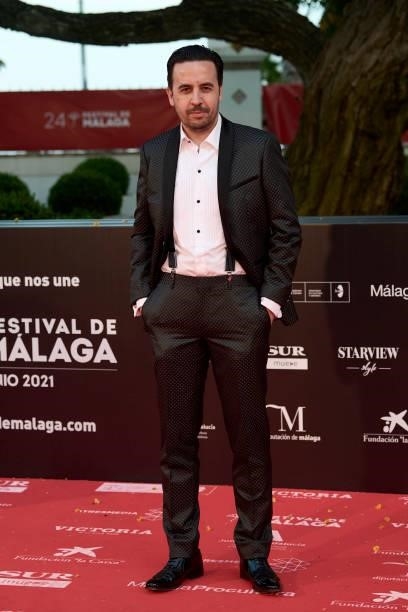 Ezequiel Montes attends '15 Horas' premiere during the 24th Malaga Film Festival at the Miramar Hotel on June 08, 2021 in Malaga, Spain.